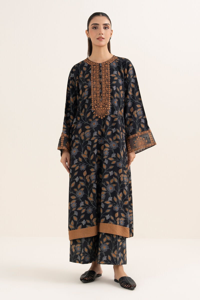 Embroidered Arabic Khaddar Shirt