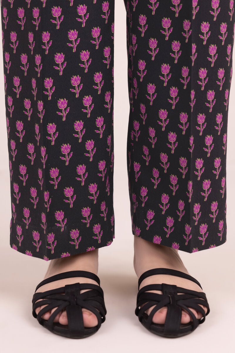 Printed Dobby Straight Pants
