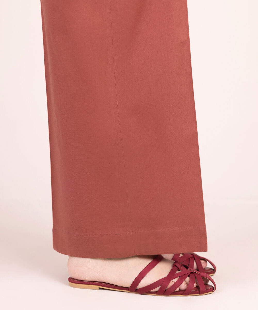 Women's RTW Multineps Solid Brown Culottes