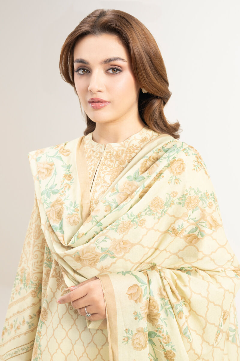 3 Piece - Printed Lawn Suit