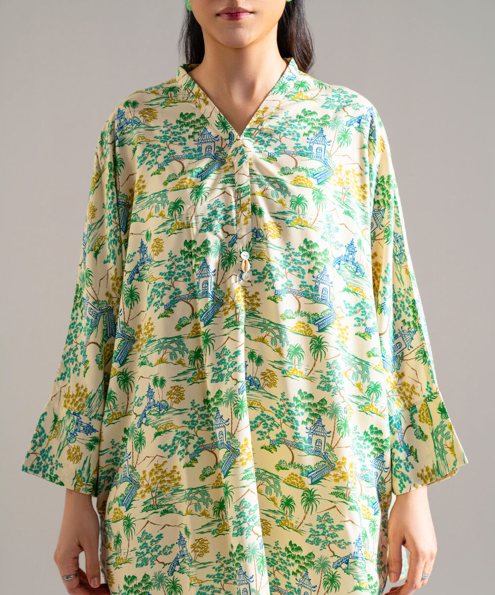 Women's RTW Arabic Lawn Printed Multi 2 Piece Suit