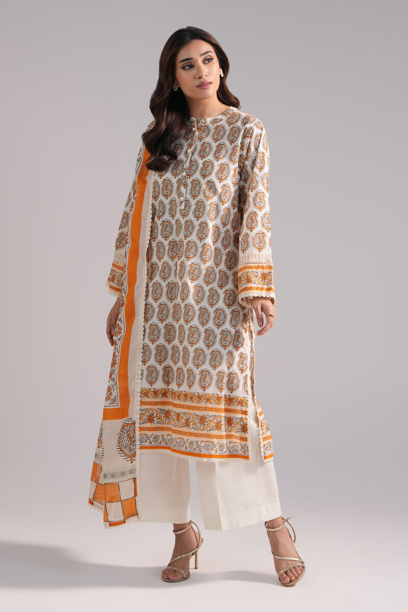 3 Piece - Printed Lawn Suit