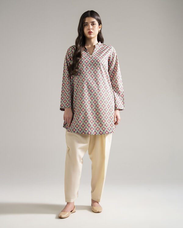 2 Piece - Printed Cambric Suit