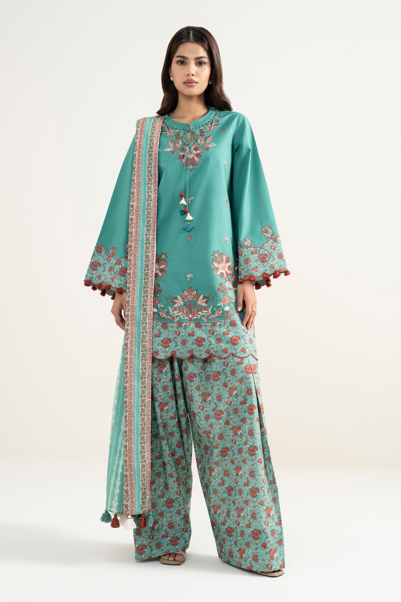 3 Piece - Embroidered Lawn Suit