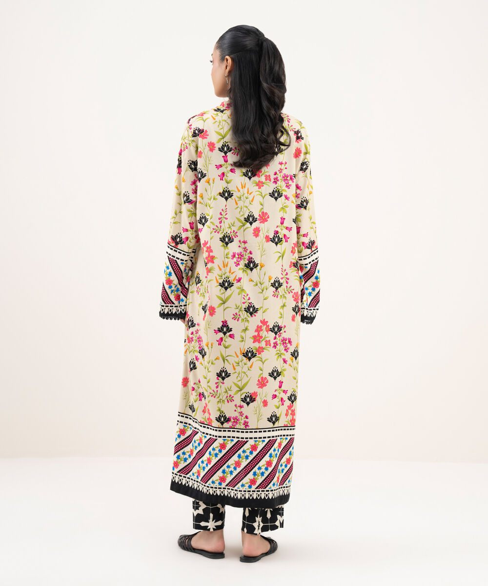 Women's RTW Viscose Linen Printed Straight Mint Green Shirt