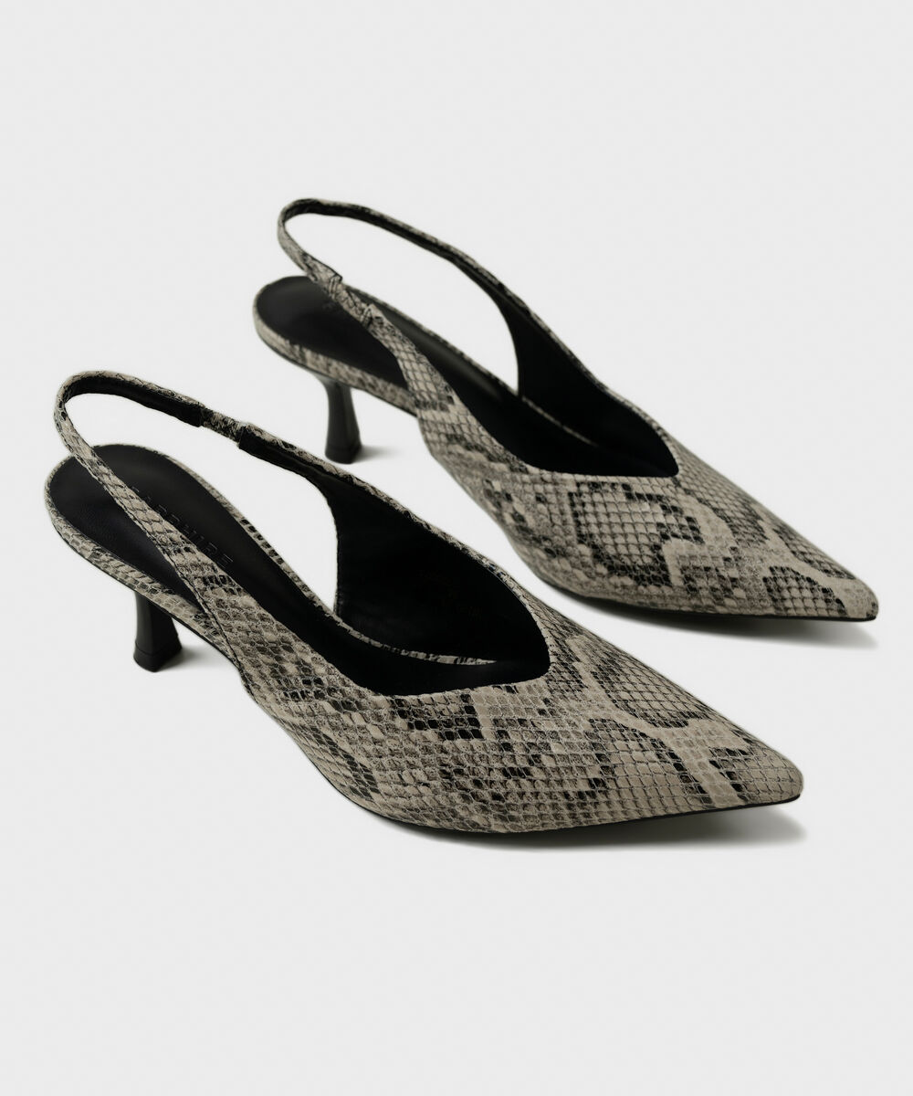 Women's Black Slingback Heels