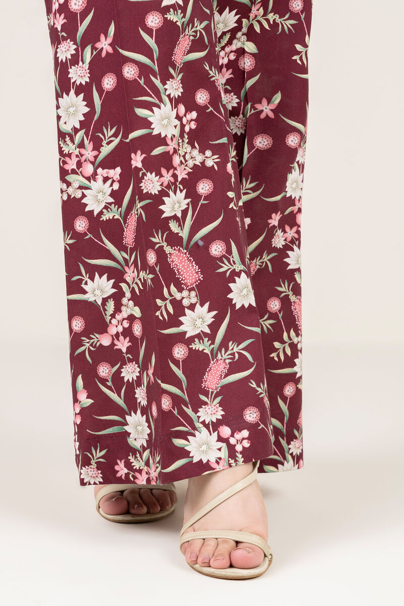 Printed Cambric Flared Pants