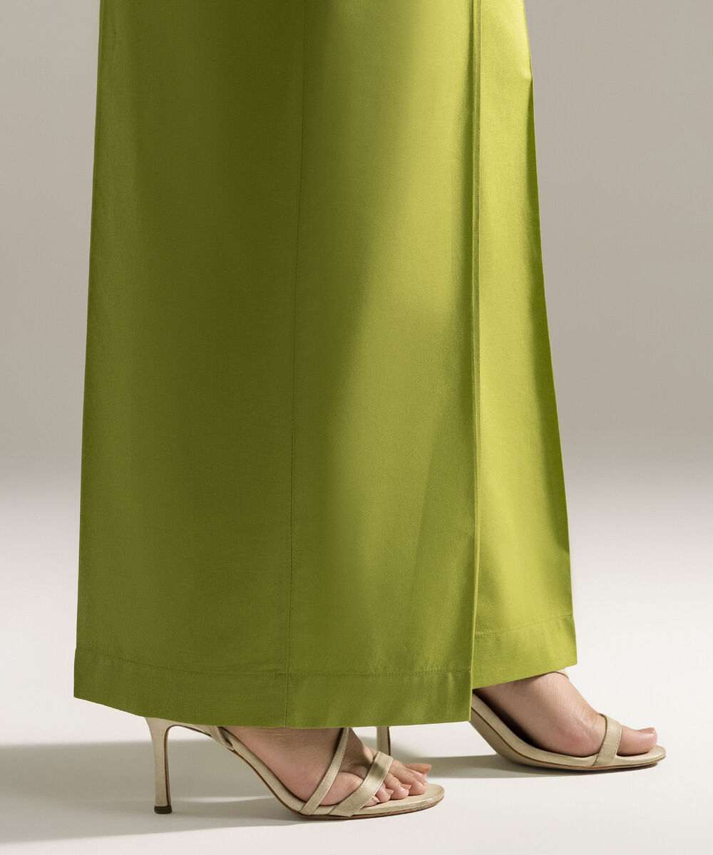 Women's RTW Cambric Printed Green Culottes