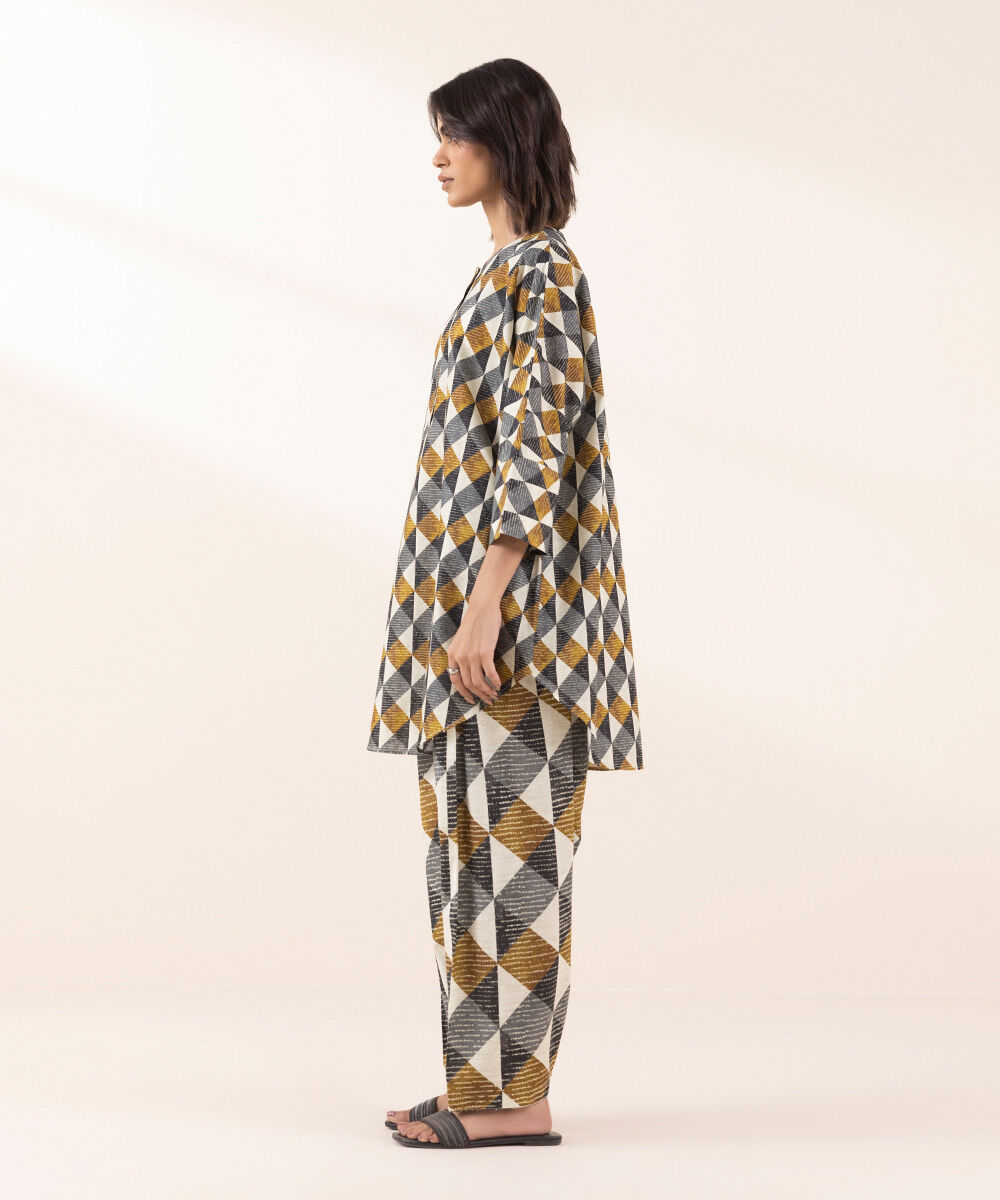 Women's RTW Lawn Multi Printed Boxy Shirt