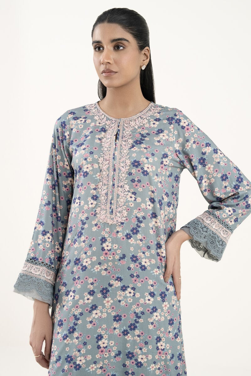 Embroidered Arabic Lawn Shirt