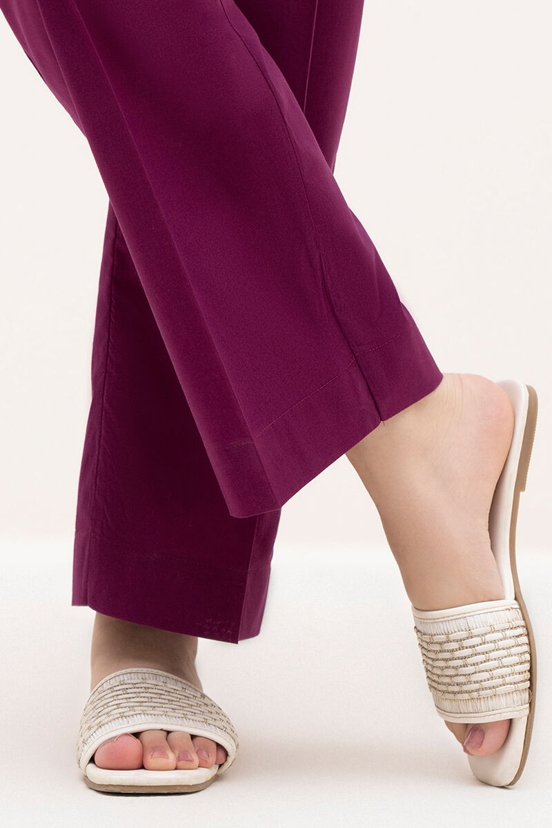 Solid Cambric Straight Pants