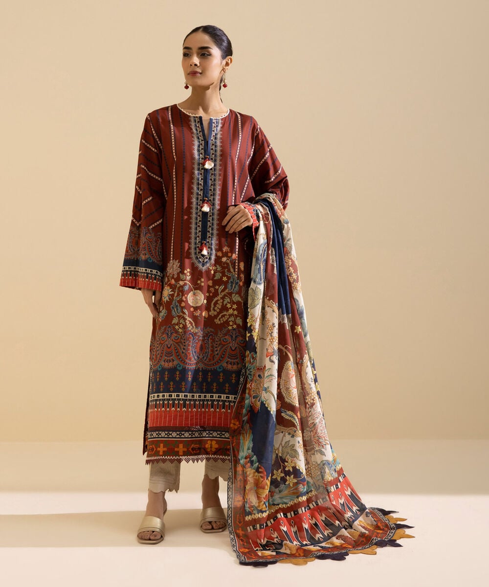 Shirt Dupatta U2-DAYZ22V2-10 Sapphire PK