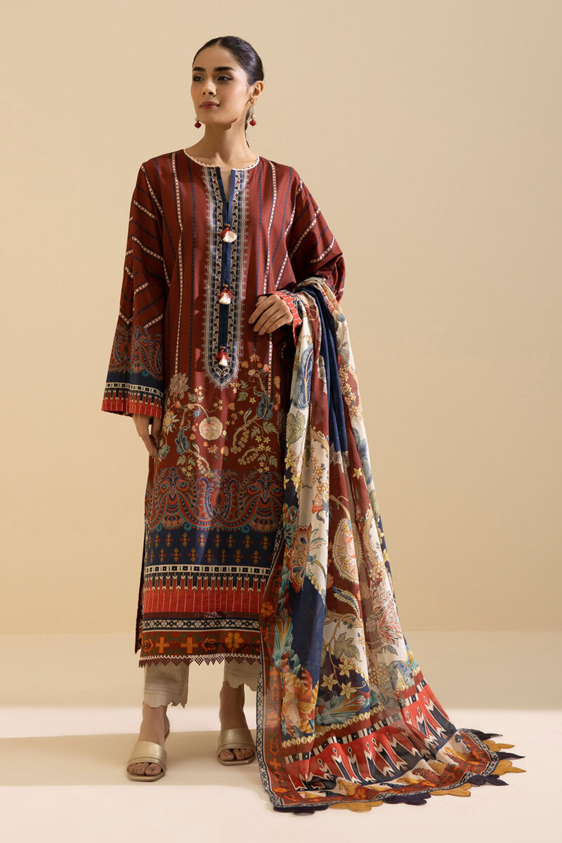 3 Piece - Printed Lawn Suit