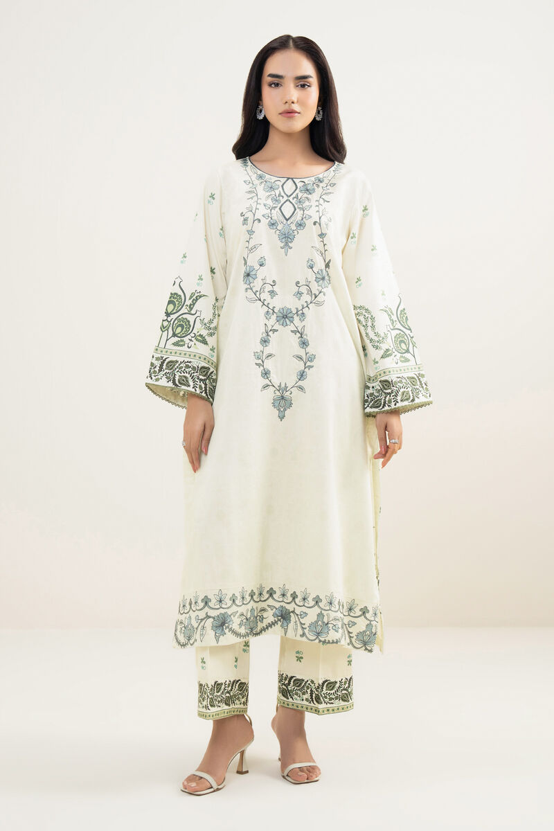 Embroidered Cotton Satin Shirt