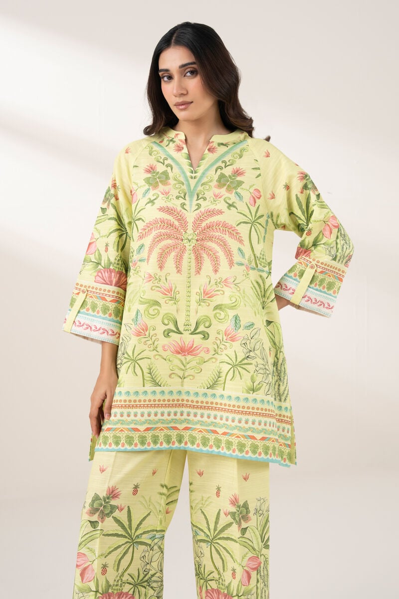 Printed Khaddar Shirt
