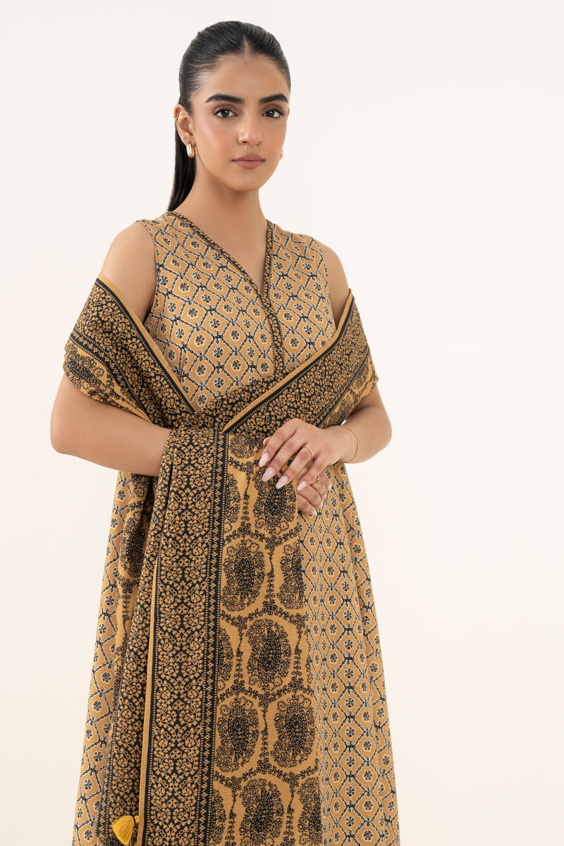 3 Piece - Printed Light Khaddar  Suit