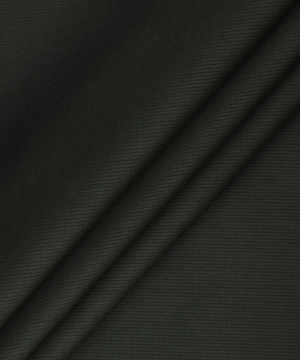 Men Unstitched Cotton Black Full Suit Fabric