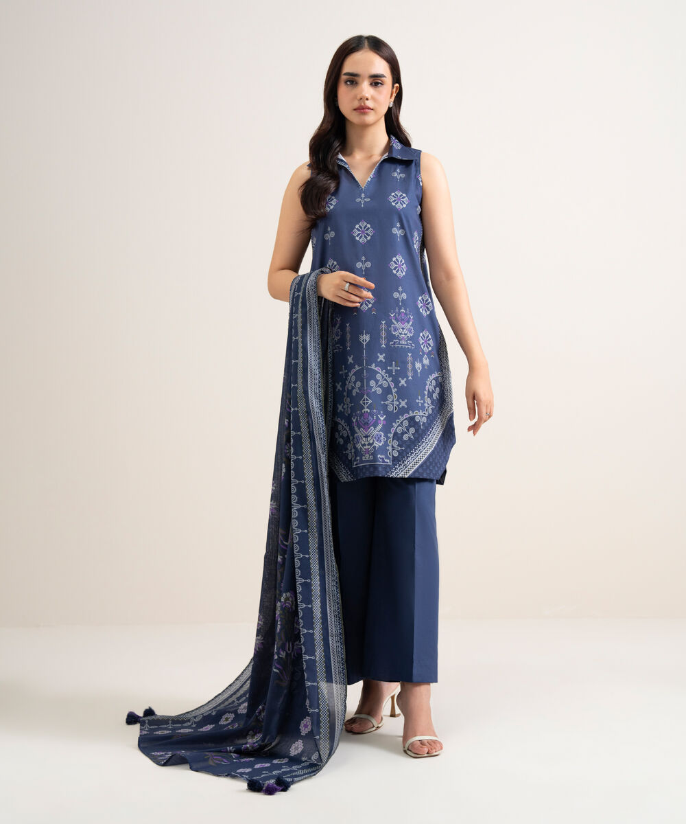 3 Piece - Printed Lawn Suit