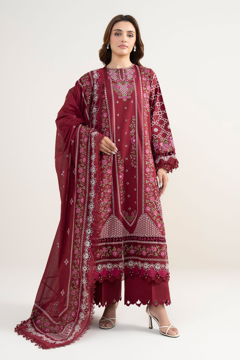 3 Piece - Embroidered Lawn Suit