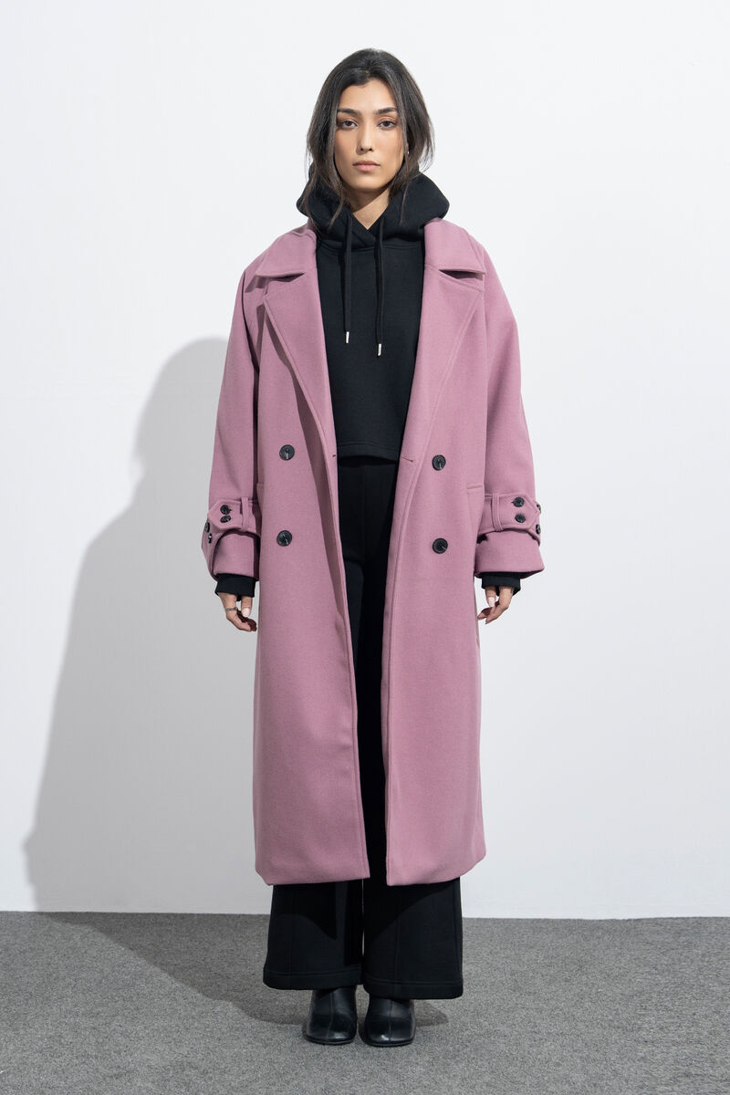 Oversized Double Breasted Coat