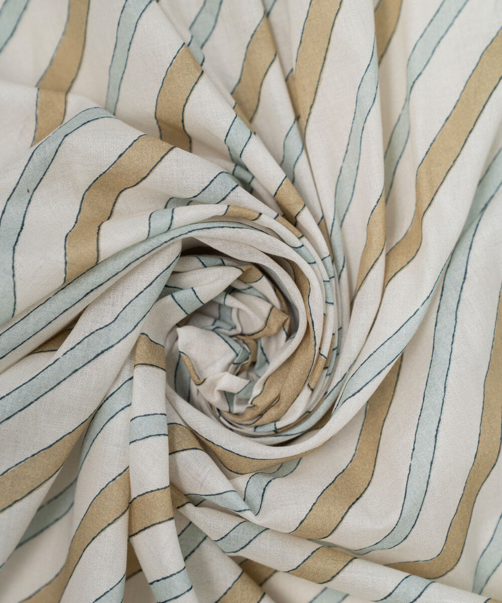 Lawn Printed White Dupatta