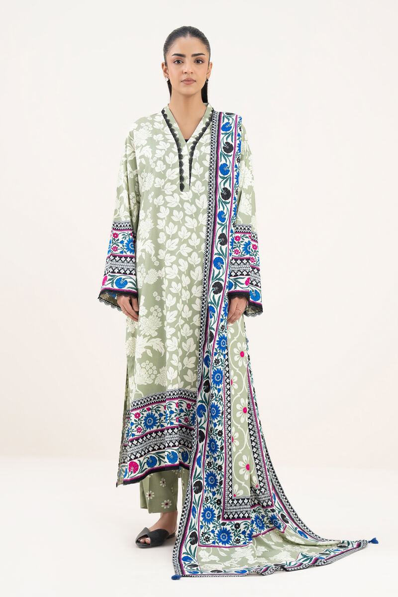 Printed Linen Dupatta