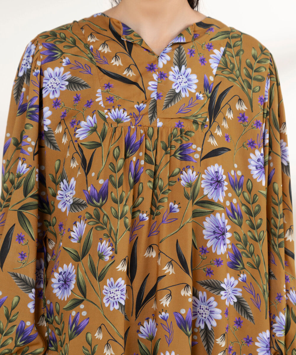 Women's RTW Arabic Lawn Multi Printed A-Line Shirt