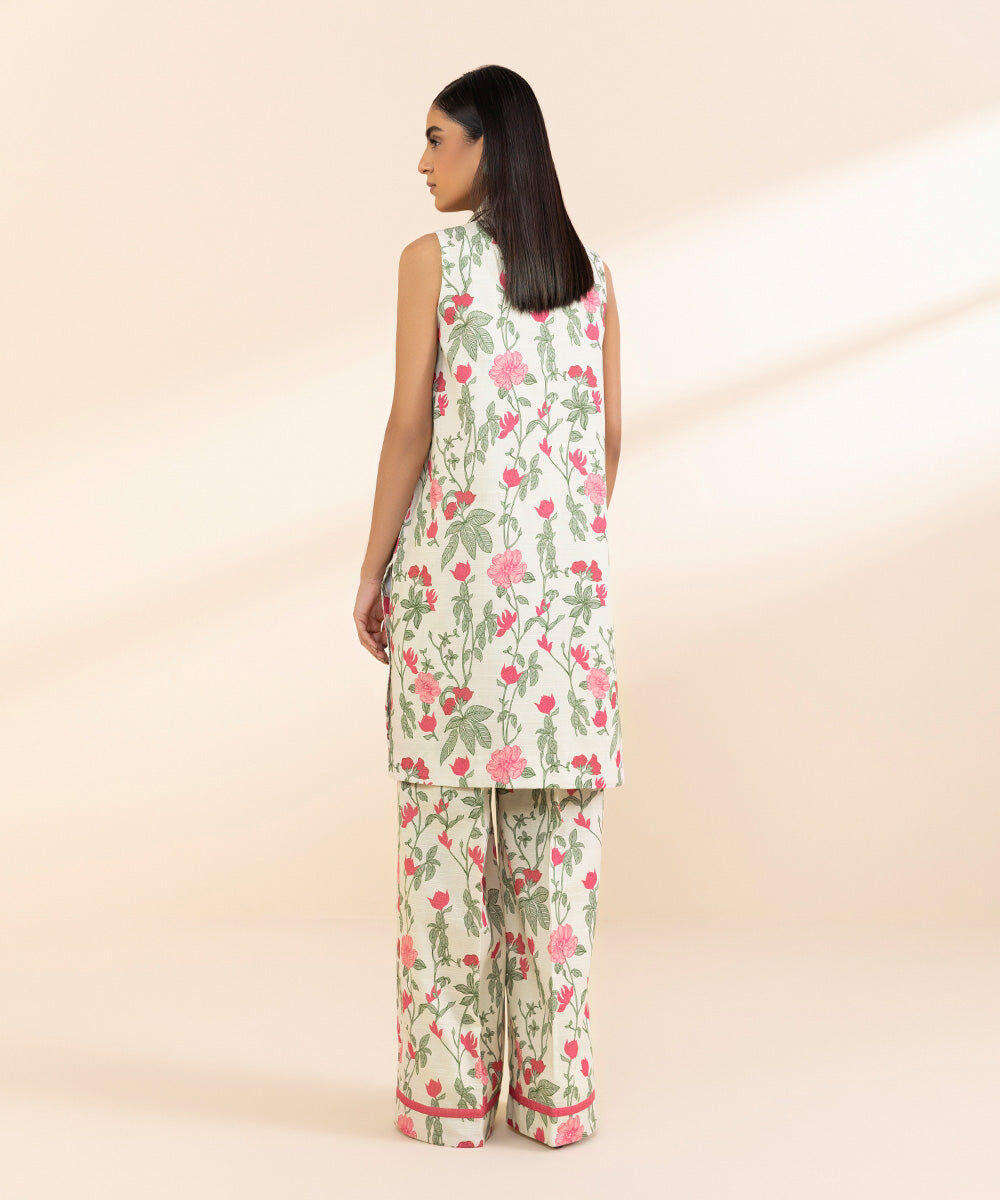 Women's Unstitched Light Khaddar Embroidered Multi 2 Piece Suit