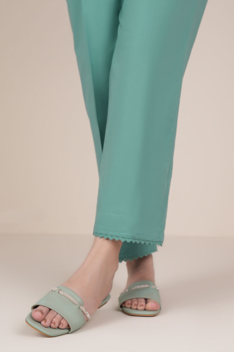 Solid Cambric Straight Pants