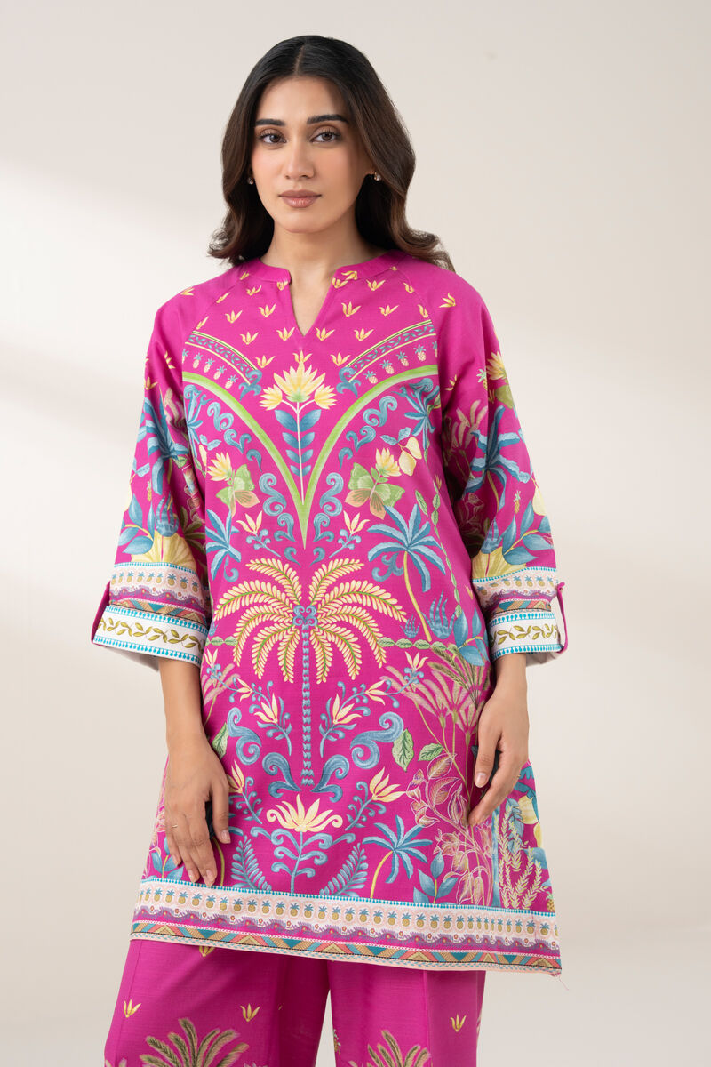 Printed Khaddar Shirt