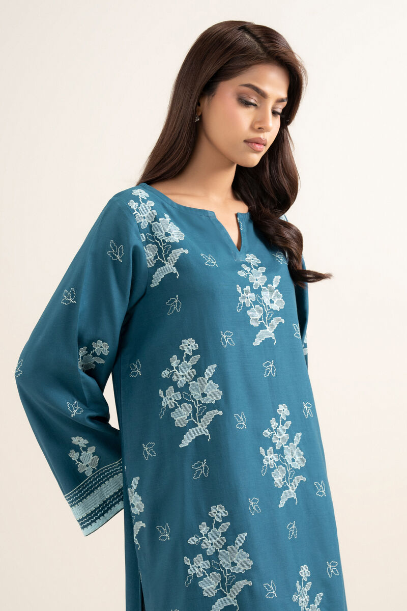 Embroidered Cotton Viscose Shirt