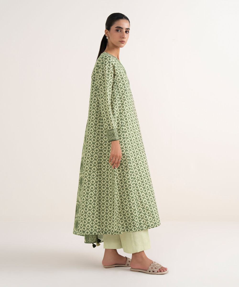 Women's Unstitched Lawn Printed Multi Three Piece Suit