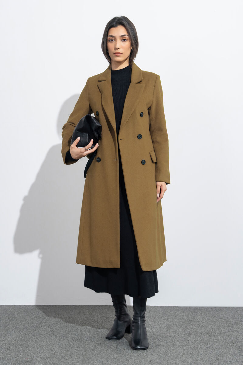 Double Breasted Long Coat