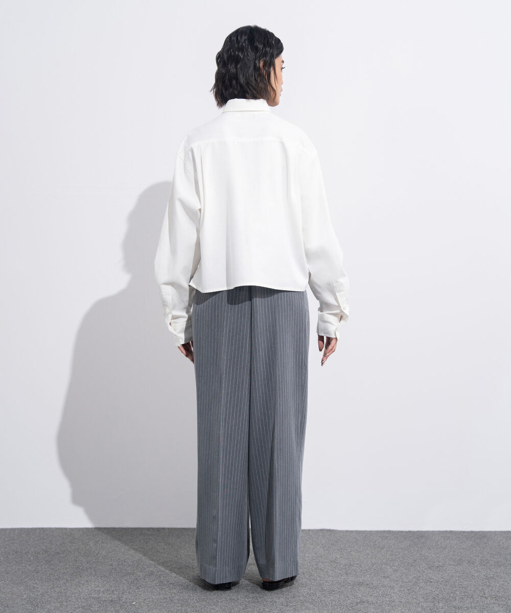 Women's Western Wear White Regular-Fit Oxford Shirt