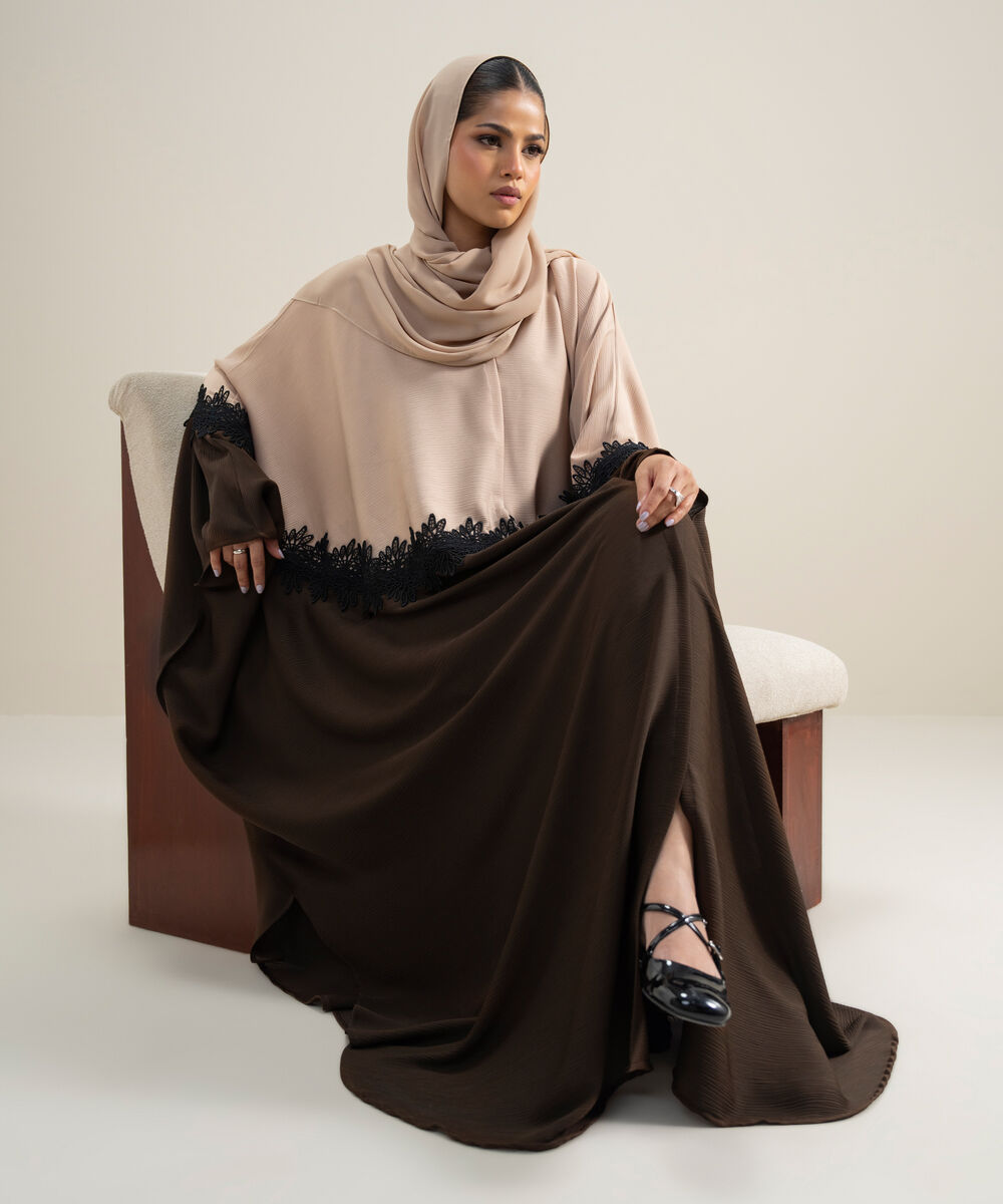 Women's Polyester Multi Kaaftan Abbaya Set