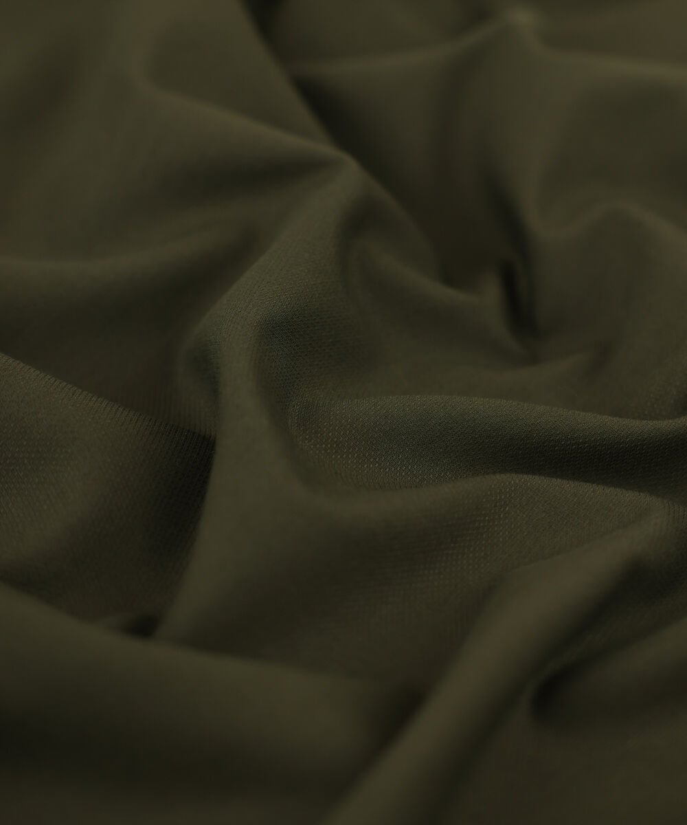 Men's Unstitched Blended Dobby  Brown Full Suit Fabric