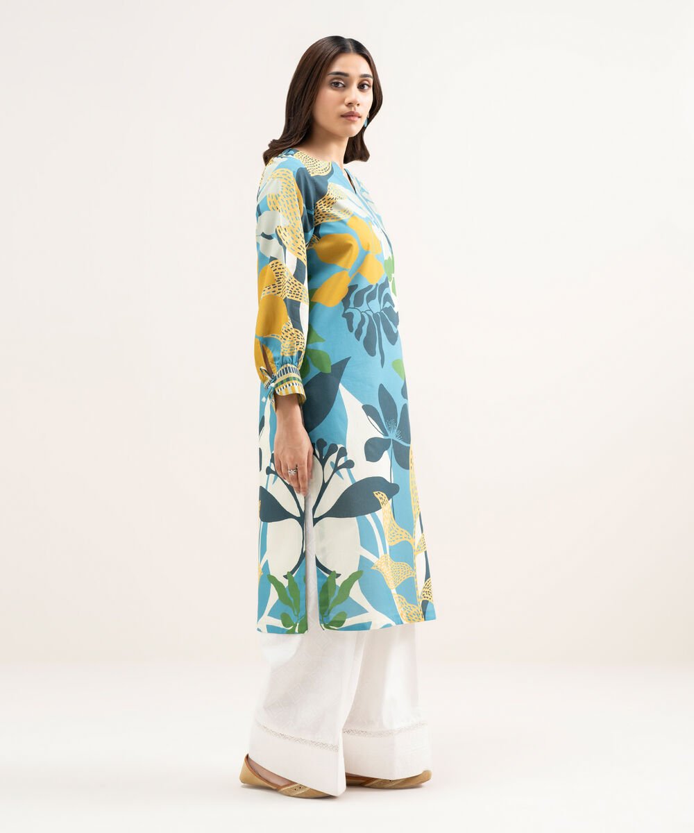 Women's Unstitched Lawn Printed Multi Shirt