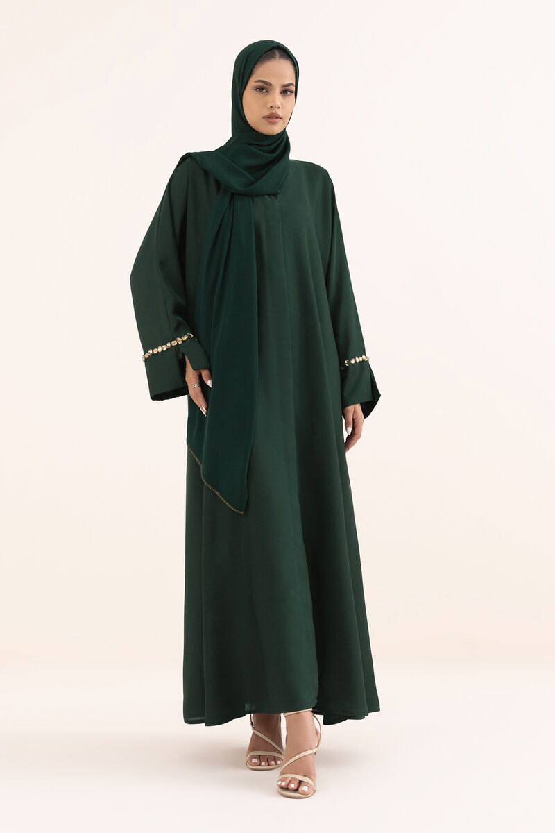 Hand Embellished Abaya Set
