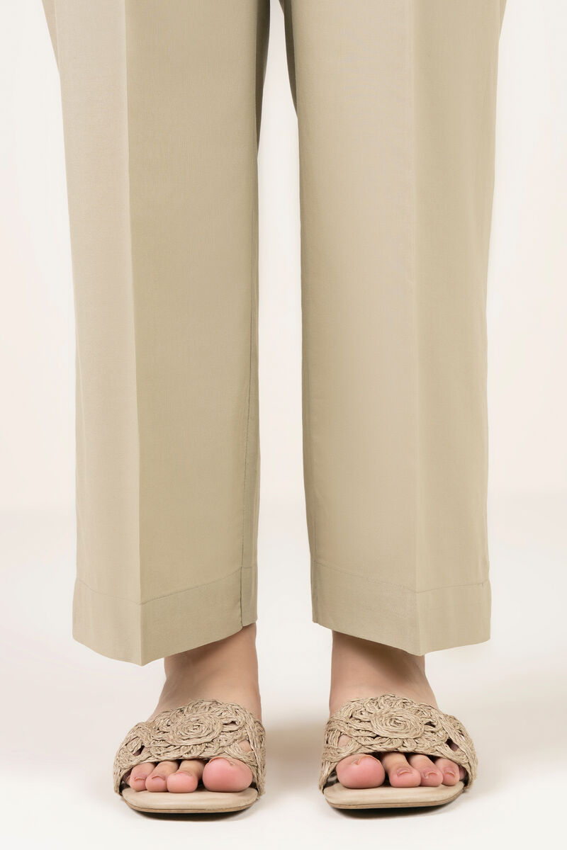 Cotton Viscose Straight Pants