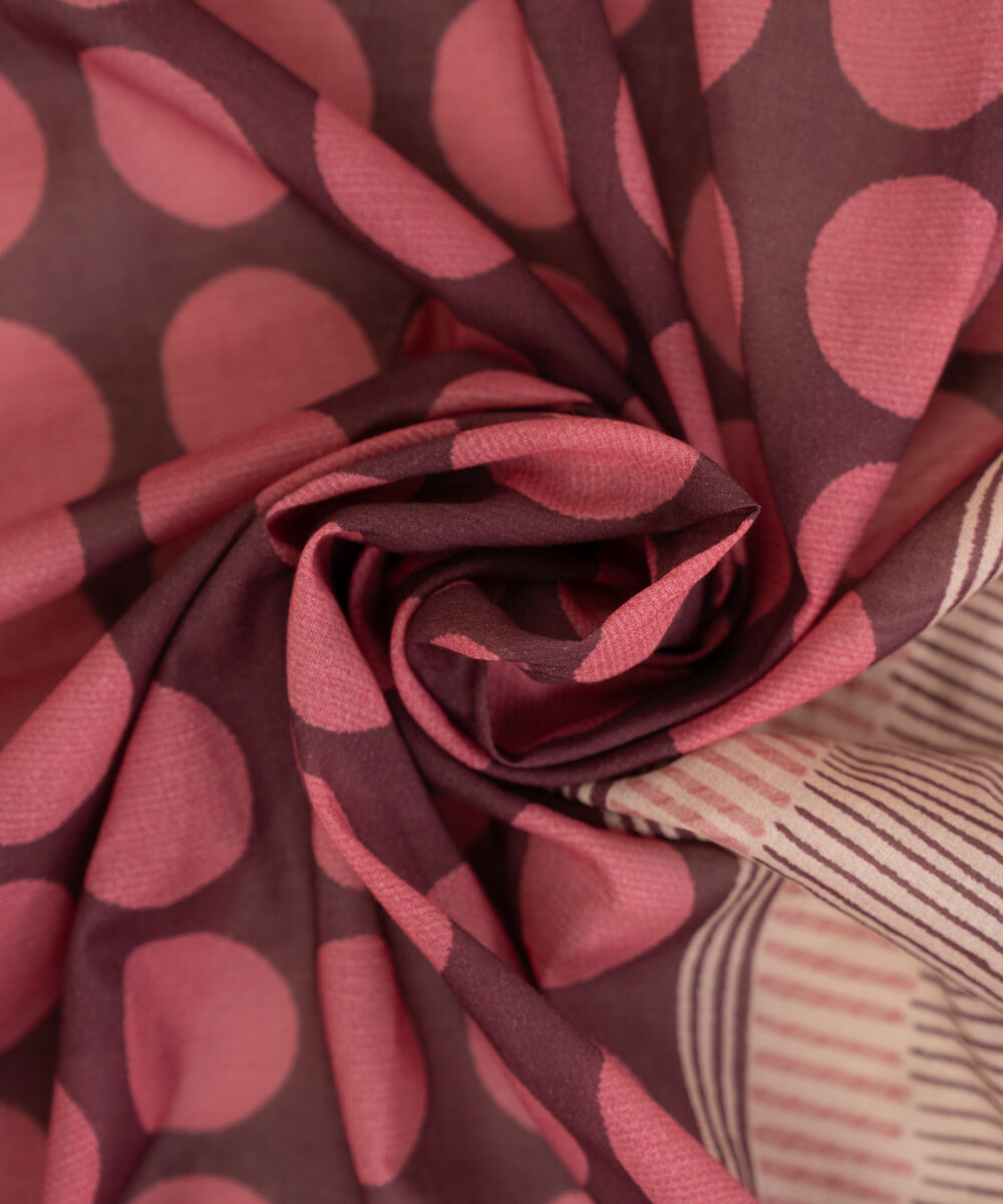 Lawn Pink Printed Dupatta