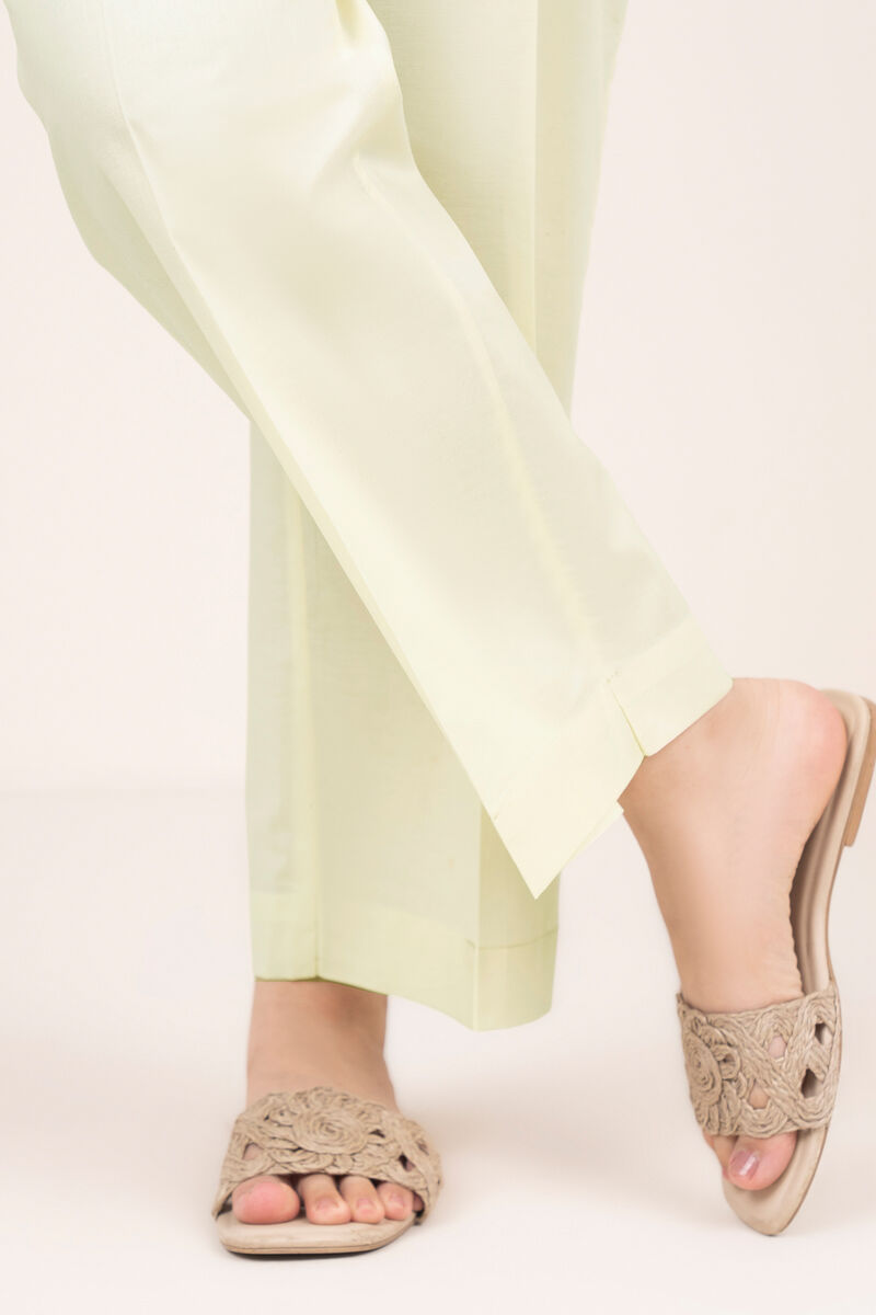 Solid Cambric Straight Pants