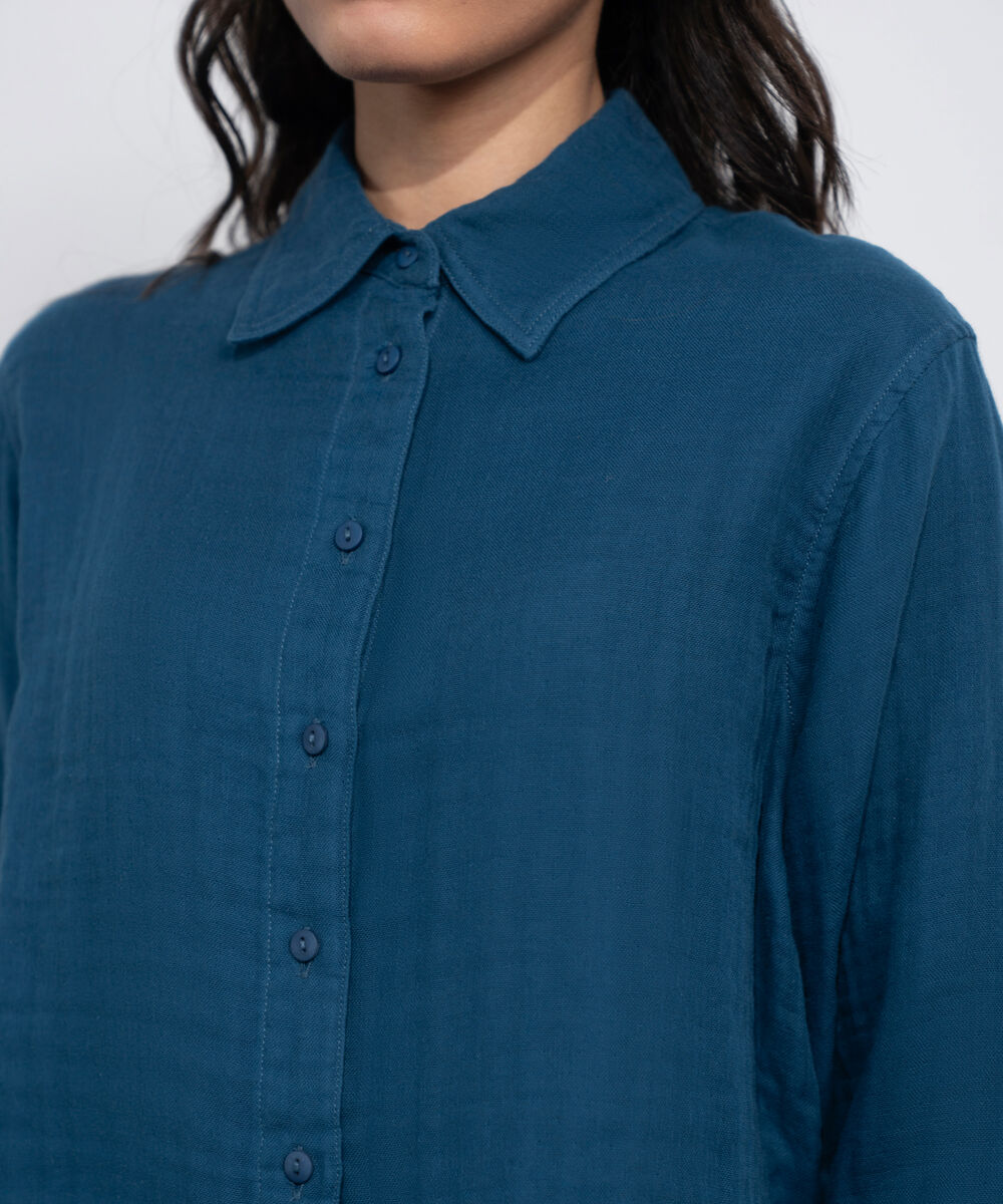 Women's Western Multi Short Body Cotton Muslin Shirt