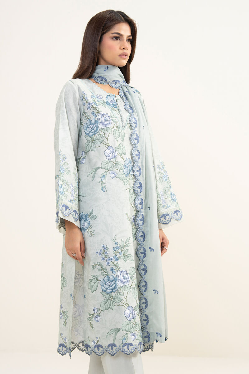 3 Piece - Embroidered Lawn Suit