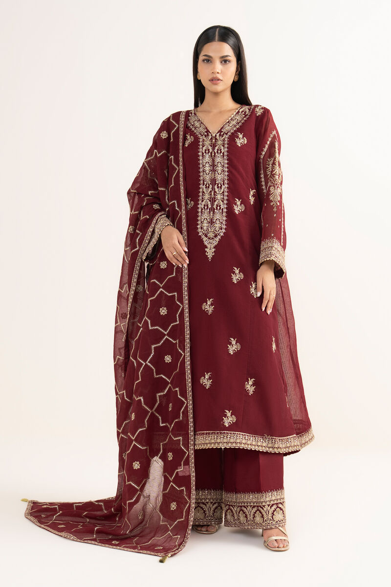 3 Piece - Embroidered Karandi Suit