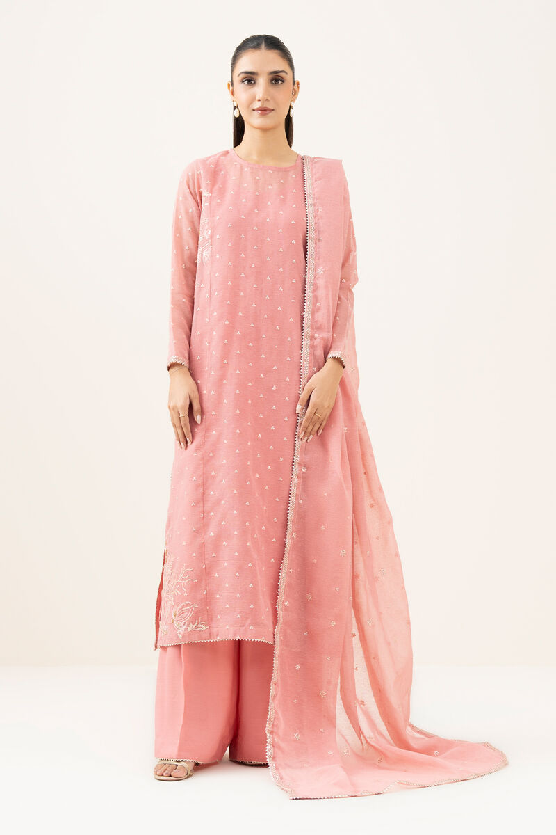3 Piece - Embroidered Karandi Suit