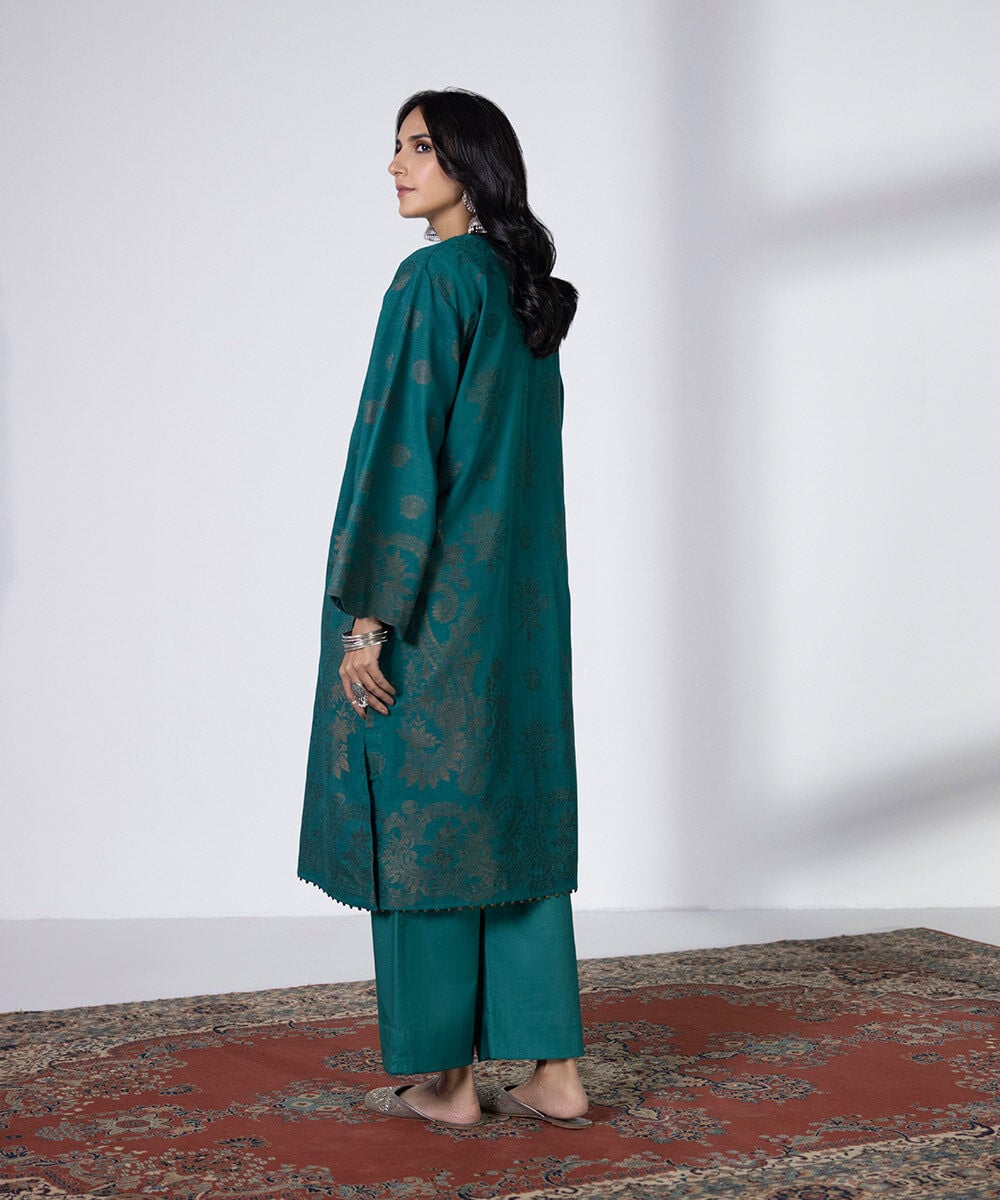Unstitched Intermix 2 Piece - Extra Weft Jacquard Suit
