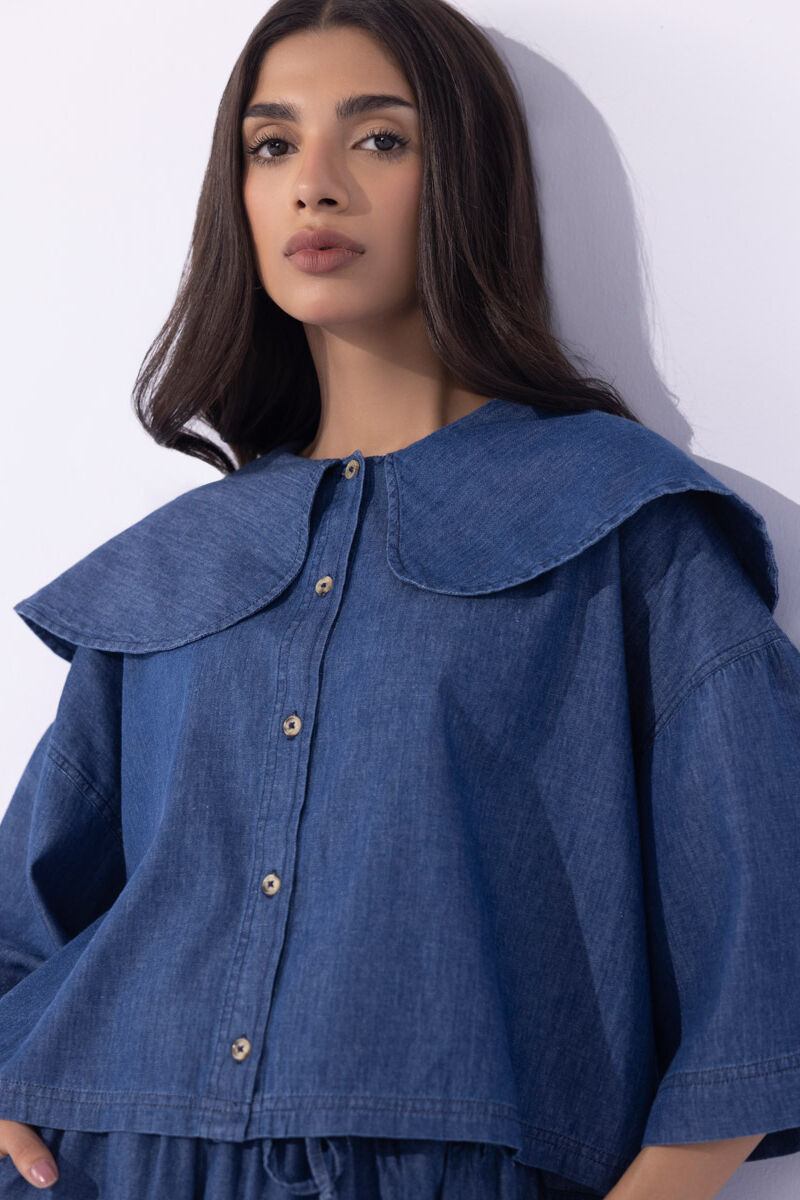 Peter Pan Cropped Shirt