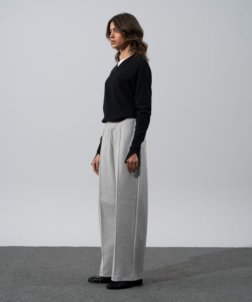 Women's Western Wear Grey Trousers