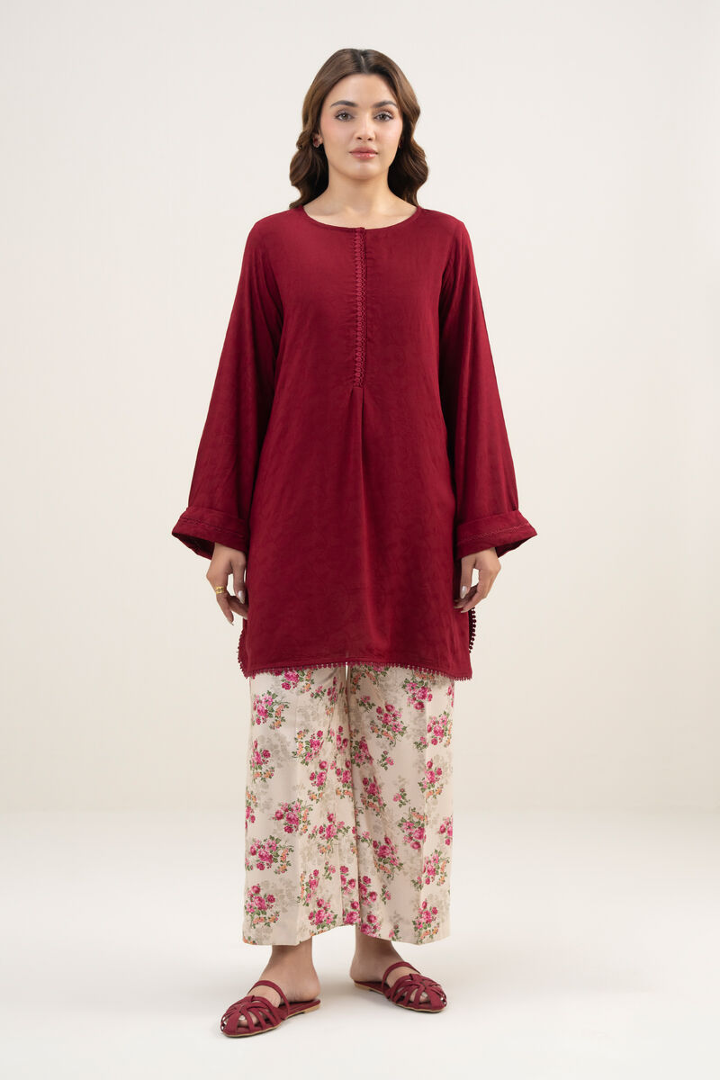 Solid Arabic Jacquard Shirt