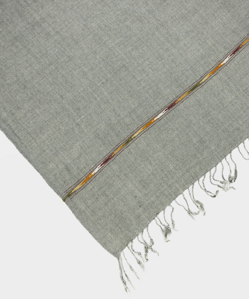 Men Wool Blended Green Shawl